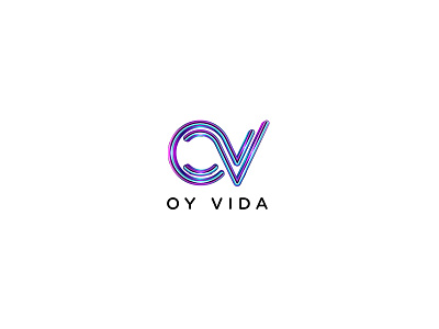 OV Oy Vida Logo Design branding business design designer logo logo design logopreneur modern typography unique