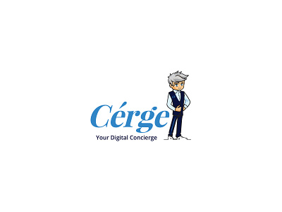 Cerge Your Digital Concierge Logo Design branding business design graphic logo logo design logopreneur modern typography unique