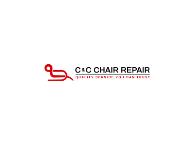 C & C Chair Repair Logo Design abstract branding business design logo logo design logopreneur modern typography unique