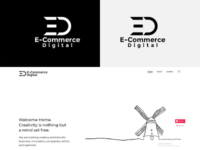 E-Commerce Digital Logo Design advertisement branding business creative design designer digital e commerce illustration logo logo design logopreneur modern