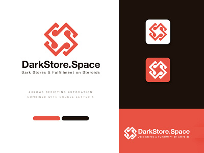 DarkStore Space Logo Design advertisement branding business concept creative design designer illustration logo logo design logopreneur modern store