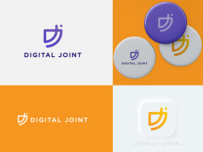 Digital Joint Logo Design advertisement branding business concept creative design designer digital illustration logo logo design logopreneur logotype modern