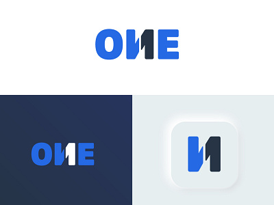 One Logo Design branding business concept creative design designer illustration logo logo design logopreneur modern one