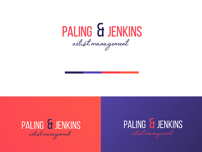 Paling & Jenkins Logo Design advertisement artist branding business concept creative design designer illustration logo logo design logopreneur management marketing modern