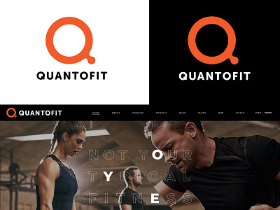 Quanto Fit Logo Design business concept creative design designer excercise fit fitness gym illustration logo logo design logopreneur logotype modern