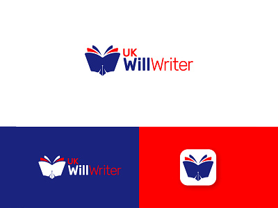 UK Will Writer Logo Design awesome logo branding business concept creative design designer illustration logo logo design logopreneur logotype modern will writer