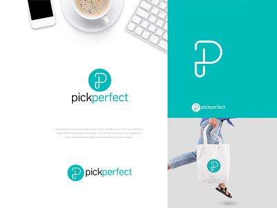 Pick Perfect Logo Design advertisement branding business concept creative design designer illustration logo logo design logopreneur logotype modern perfect pick