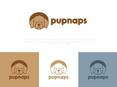 Pupnaps Logo Design | Social Media Design awesome best branding business design designer dogs facebook illustration instagram latest logo logo design logopreneur minimal modern new post social media ads trending