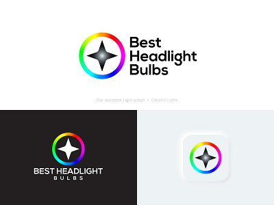 Best Headlight Bulbs Logo Design | Social Media Design