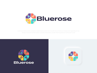 Bluerose Logo Design | Social Media Design awesome best branding business classy design designer facebook illustration instagram latest logo logo design logopreneur minimal modern post social media ads trending