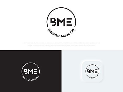 Breathe Move Eat Logo Design | Social Media Design awesome best branding business classy design designer facebook illustration instagram latest logo logo design logopreneur minimal modern post social media ads trending