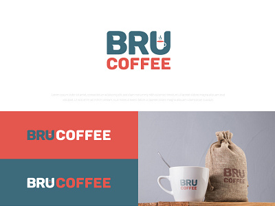 Bru Coffee Logo Design | Social Media Design awesome best branding business classy design designer drink facebook illustration instagram latest logo logo design logopreneur minimal modern post trending