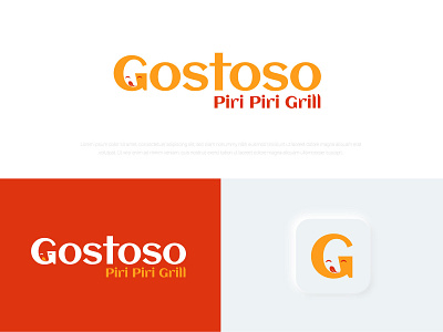 Gostoso Piri Piri Grill Logo Design | Social Media Design awesome best branding business classy design designer facebook illustration instagram latest logo logo design logopreneur minimal modern new post social media ads trending