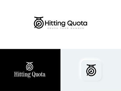 Hitting Quota Logo Design | Social Media Design awesome best branding business classy design designer facebook illustration instagram latest logo logo design logopreneur minimal modern new post social media ads trending