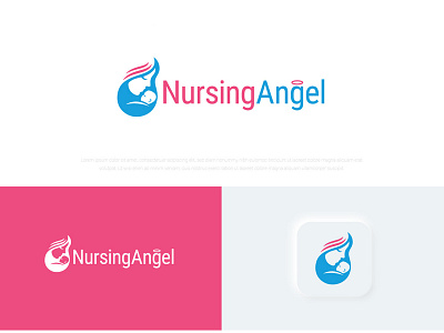 Nursing Angel Logo Design | Social Media Design