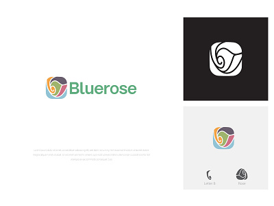 Bluerose Logo Design | Social Media Design awesome branding business classy design designer facebook illustration instagram latest logo logo design logopreneur minimal modern post social media ads trending