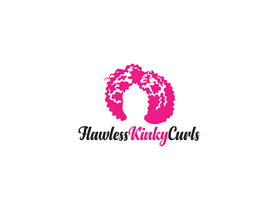 hawless kinky curls barber grooming haircut hairstyle illustration logo logo mark scissors shave