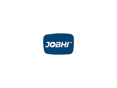 Jobhi TV Logo Design abstract logo blue logo jubhi tv logo logo design logopreneur radiant logo