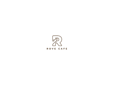 Rove Cafe Logo abstract black design business logo logo design logopreneur single unique