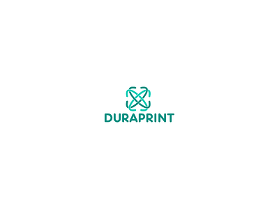Duraprint Logo Design abstract business green design logo logo design logopreneur radiant design single unique