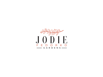 Jodie Fedorko Gardens Logo abstract logo garden logo design logo logo design logopreneur unique logo