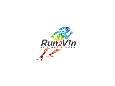 Run2Vin Logo Design business designer illustration logo logo design logopreneur logos modern typography unique unique logo ux