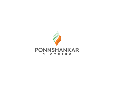 Ponnshankar Clothing Logo Design brand designer branding business cloth clothing brand designer logo logo design logopreneur