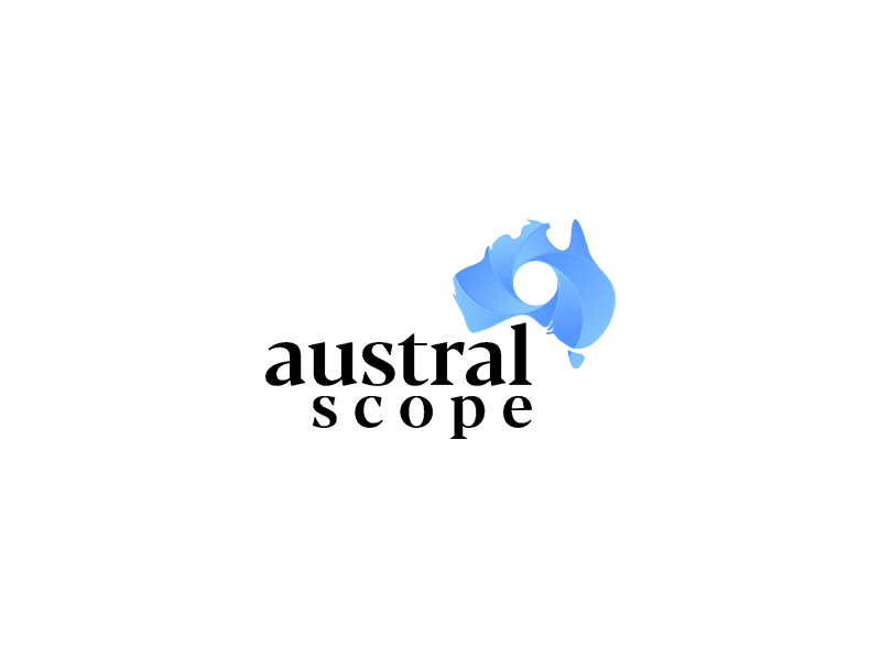 Austral Scope Logo Design typography graphic modern unique designer business unique logo logo design logopreneur logo