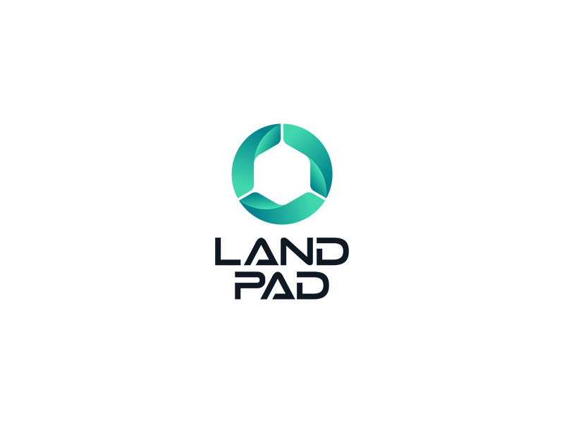 Land Pad Logo Design design typography business abstract modern designer unique logo logo design logopreneur logo