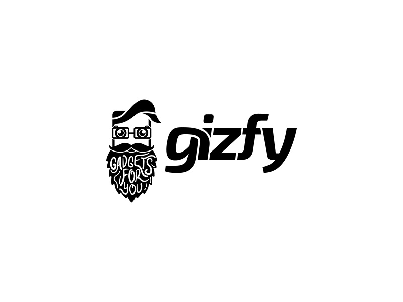 Gizfy Logo Design branding typography vector black logo design illustration designer logopreneur logo
