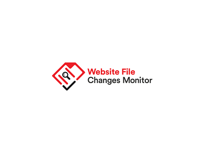 Website File Changes Monitor Logo Design