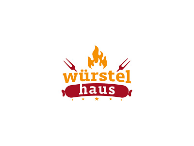 Wurstel  Haus Logo Design