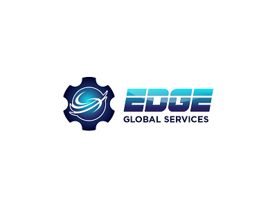 Edge Global Services Logo Design business design graphic illustration logo logo design logopreneur modern typography unique