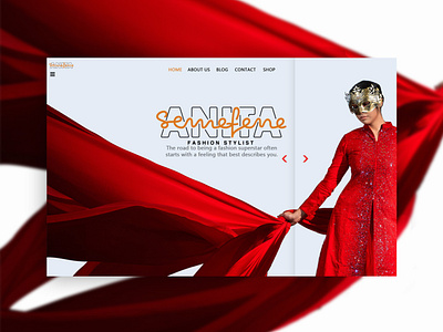 Landing page design | Anita Semefene brand branding business fashion landing page logo typography ux web web design