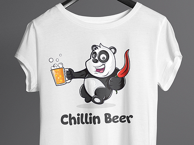 Chillin Beer - Tshrit Design amazon beer cartoon chill design illustration merch pod teespring tshirt vector