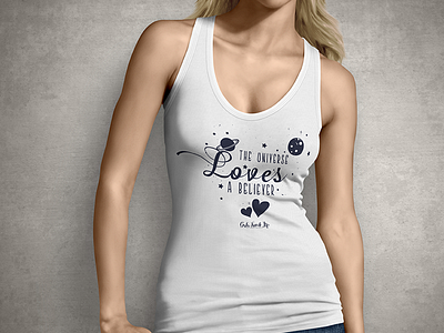 The Universe Loves - T shirt Design 99 designs amazon cartoon design emotional girl motivated summer t shirt tee spring universe