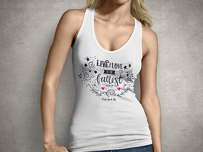 Live & Love T shirt Design