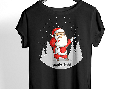 Santa Dab Black T Shirt Design 99 designs black christmas design enjoy famous happy santa t shirt unique design winter