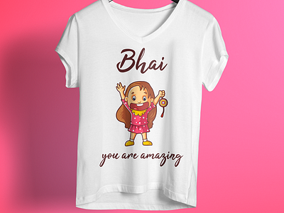 Bhai You Are Amazing T Shirt Design 99 designs amazon colorful design rakhi design rakhi special t shirt unique design