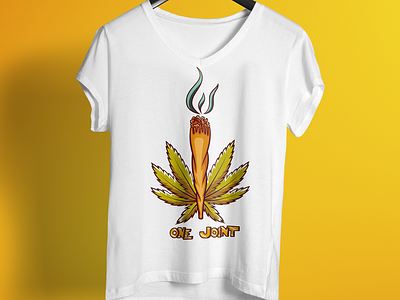One Joint T Shirt Design 99 designs amazon colorful design famous design leaf design marijuana design t shirt unique design