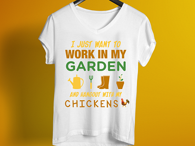 I Just Want To Work In The Garden - T Shirt Design 99 designs amazon cartoon colorful design design enjoy famous design merch summer t shirt unique design