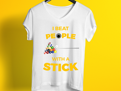 I Beat People With A Stick T Shirt Design