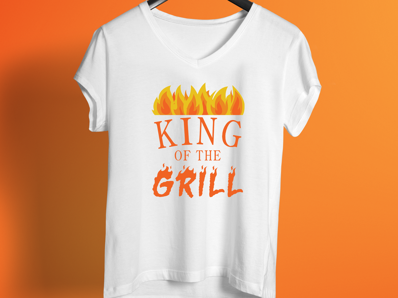 King Of The Grill T Shirt Design by TeeStation on Dribbble