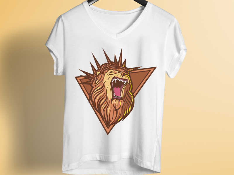 lion t shirt design