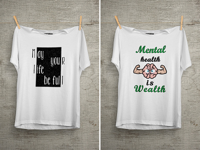 Mental Health Is Wealth T Shirt Design 99 designs amazon cartoon colorful design design enjoy illustration summer t shirt tshirt unique design