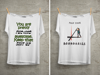 Push Your Boundaries T Shirt Design 99 designs cartoon colorful design design enjoy famous design summer t shirt unique design