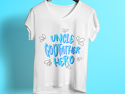 Uncle Godfather Hero T Shirt Design 99 designs amazon branding colorful design design enjoy famous summer t shirt typogaphy