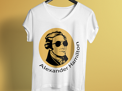 Alexander Hamilton T-Shirt Design 99 designs amazon cartoon colorful design design enjoy illustration summer t shirt unique design