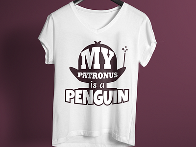 My Patronus Is A Penguin T Shirt Design