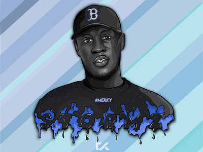 Stormzy Vector Art Portrait